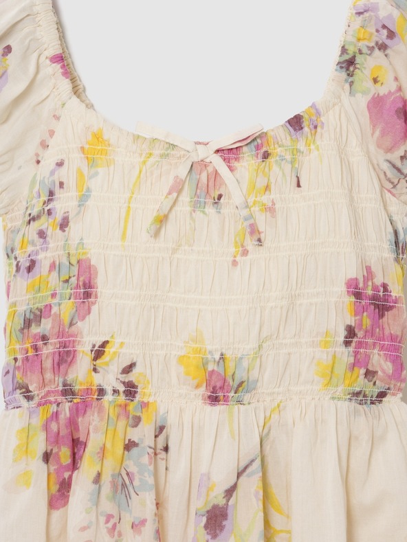 GAP Detské kvetované šaty GAP