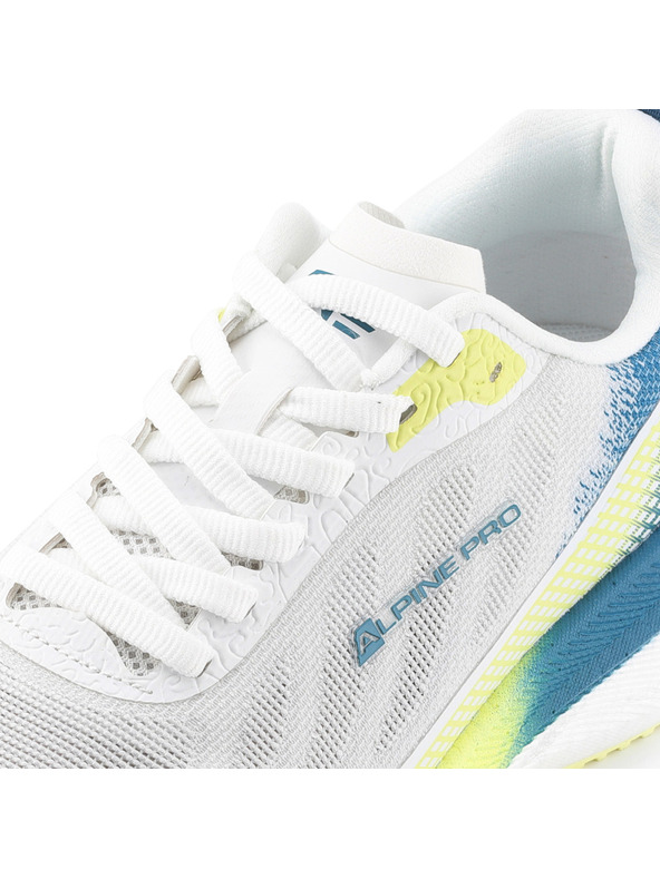 ALPINE PRO Dámska bežecká obuv s podošvou carbon plate ALPINE PRO HARRA white