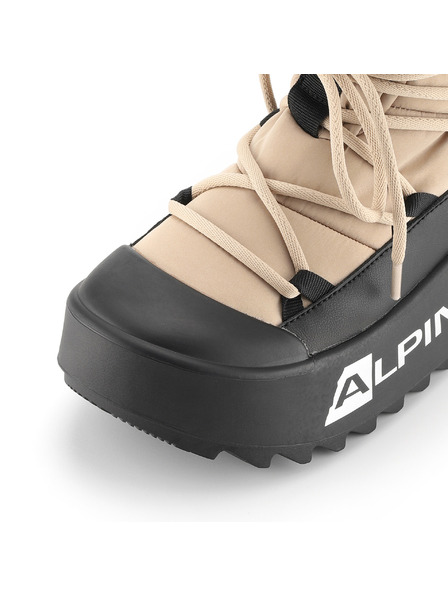 ALPINE PRO Dámska zimná obuv so zateplenou podšívkou ALPINE PRO PRIBA white pepper