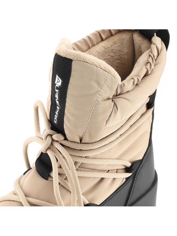 ALPINE PRO Dámska zimná obuv so zateplenou podšívkou ALPINE PRO PRIBA white pepper
