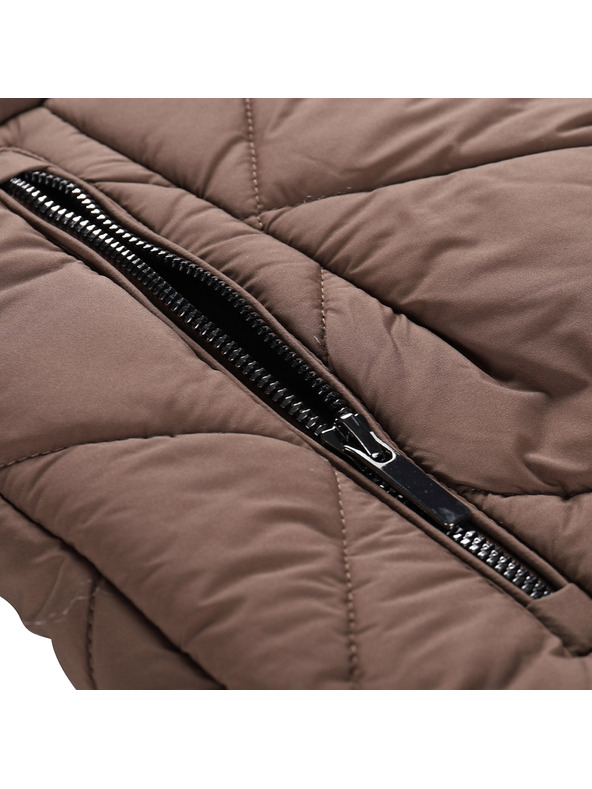 ALPINE PRO Dámsky zimný mestský kabát s vodoodpudivou úpravou ALPINE PRO STAWA rain drum