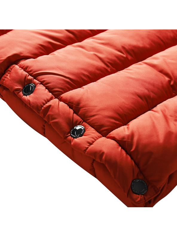 ALPINE PRO Dámsky zimný ultaľahký kabát hi-therm ALPINE PRO DEFRA red clay