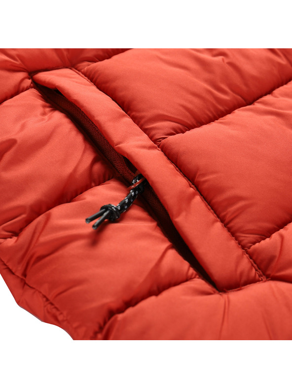 ALPINE PRO Dámsky zimný ultaľahký kabát hi-therm ALPINE PRO DEFRA red clay