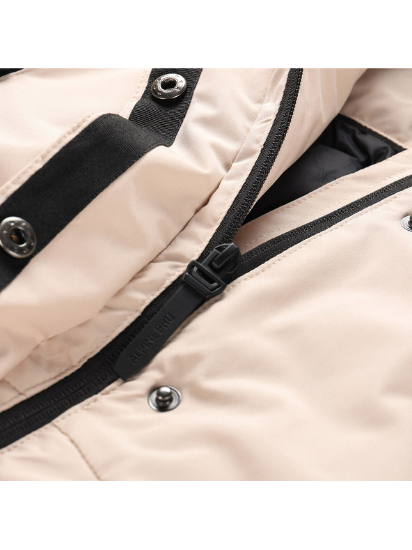 ALPINE PRO Dámsky zimný kabát s membránou ptx ALPINE PRO WUSSA shifting sand