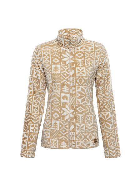 ALPINE PRO Dámska fleecová mikina so supratherm ALPINE PRO EFLINA white pepper varianta pa