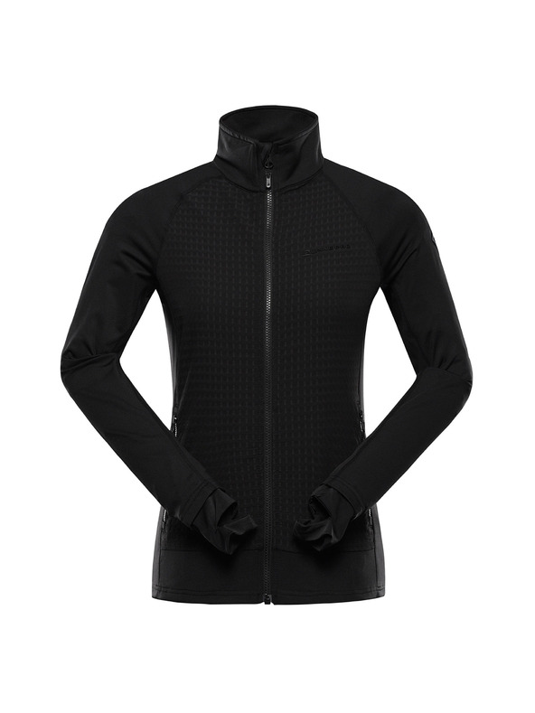 ALPINE PRO Dámska rýchloschnúca mikina s prostretch ALPINE PRO QUERTA 2 black