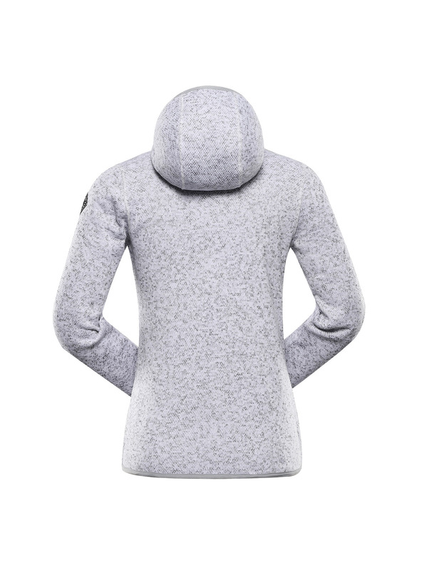 ALPINE PRO Dámsky hrievny sveter na zips ALPINE PRO ZEGA 2 white