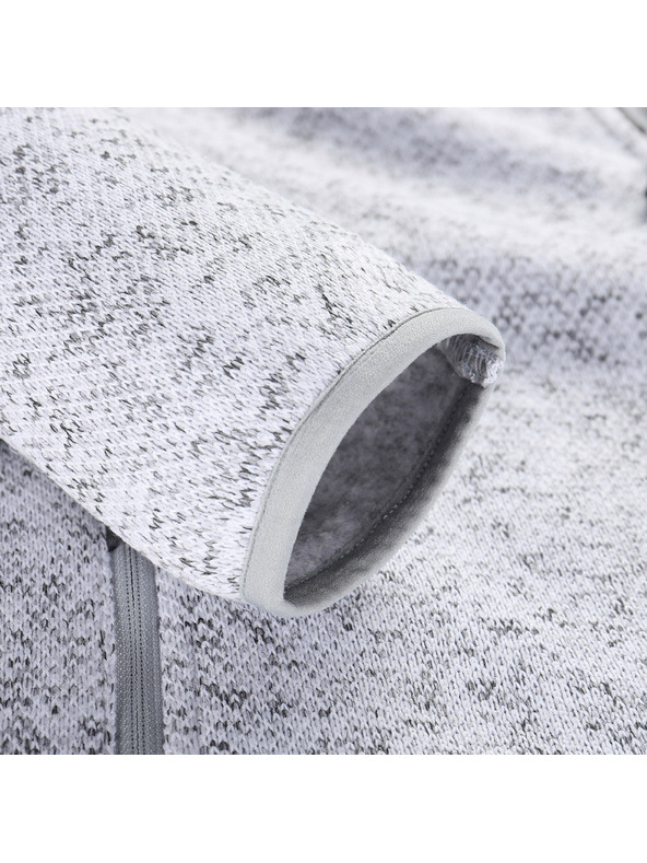 ALPINE PRO Dámsky hrievny sveter na zips ALPINE PRO ZEGA 2 white