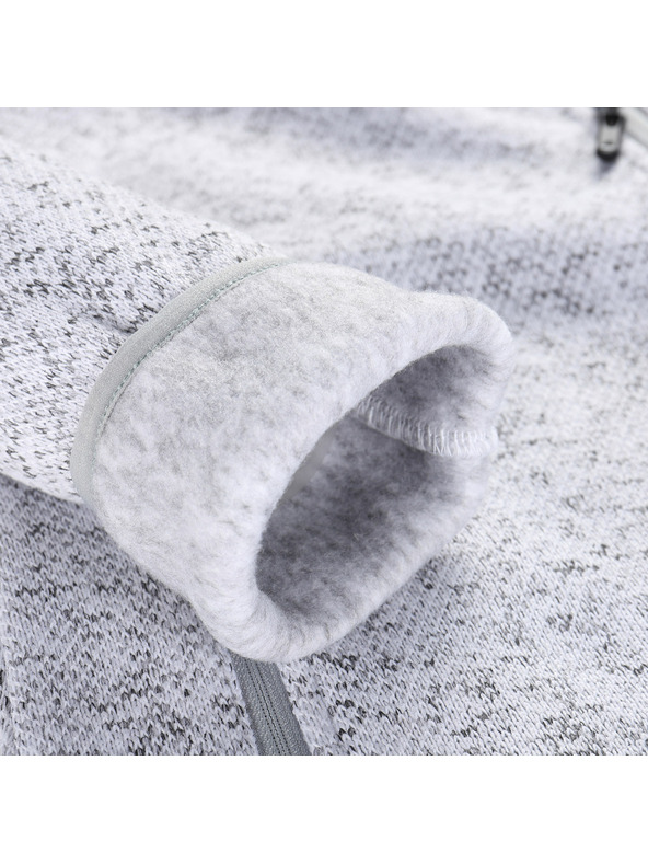 ALPINE PRO Dámsky hrievny sveter na zips ALPINE PRO ZEGA 2 white