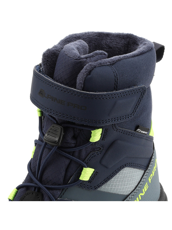 ALPINE PRO Detská zimná obuv s membránou ptx ALPINE PRO NERO mykonos blue