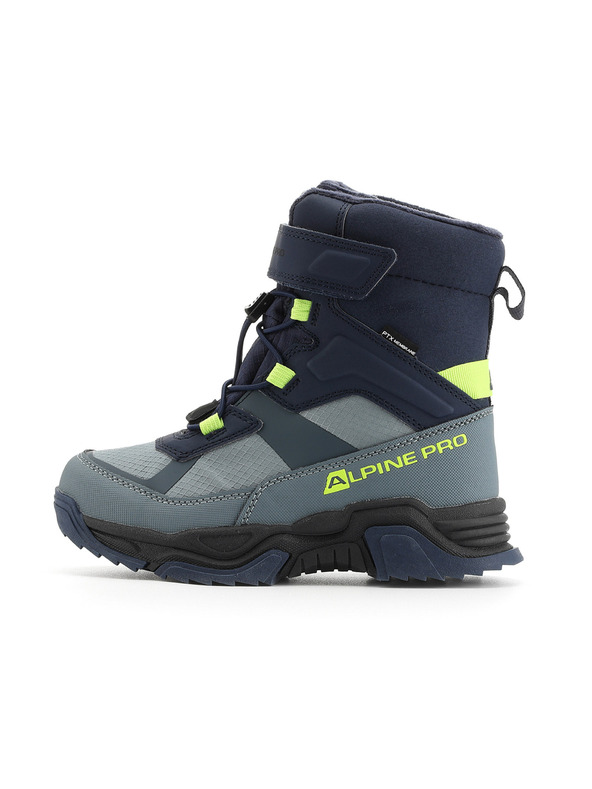 ALPINE PRO Detská zimná obuv s membránou ptx ALPINE PRO NERO mykonos blue