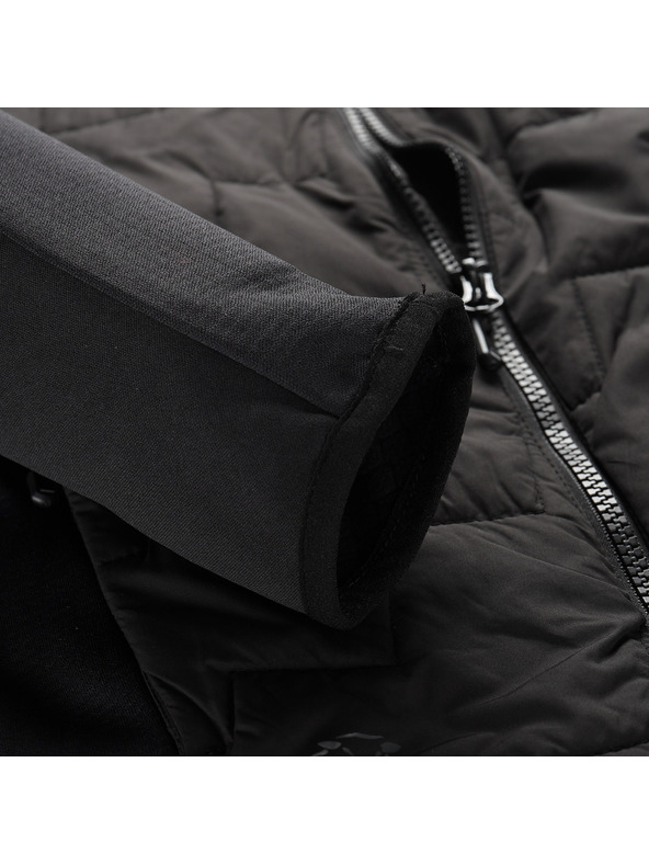 ALPINE PRO Detská mikina s merino výplňou ALPINE PRO JORWO 2 black