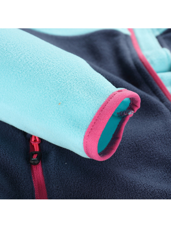 ALPINE PRO Detská hrejivá mikina z mikrofleecu ALPINE PRO SIUSO 3 limpet shell