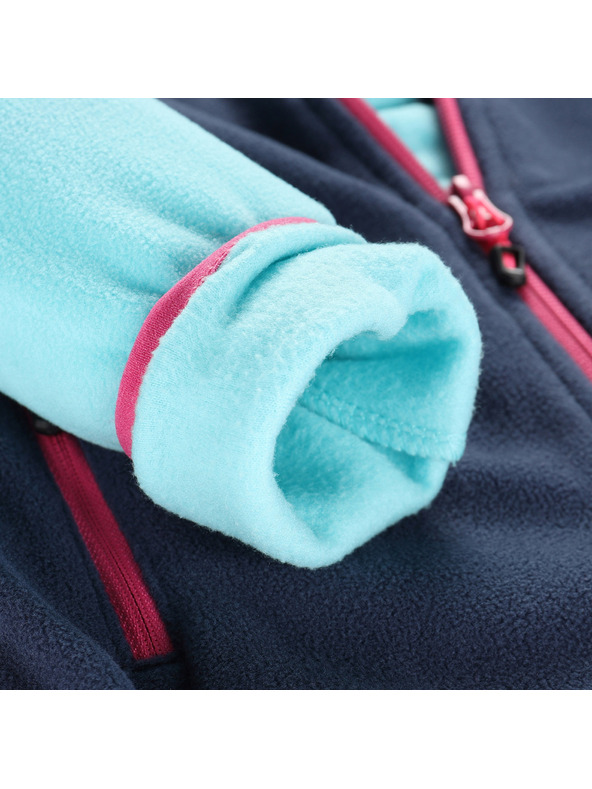 ALPINE PRO Detská hrejivá mikina z mikrofleecu ALPINE PRO SIUSO 3 limpet shell