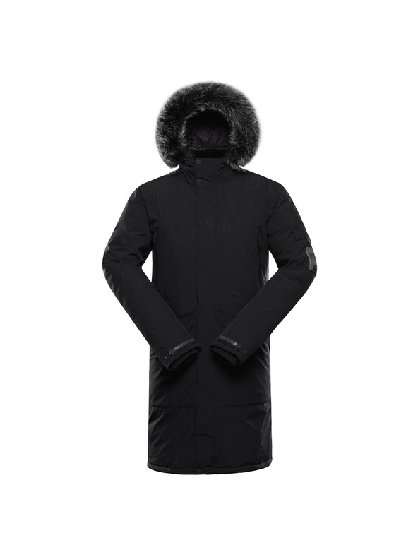 ALPINE PRO Pánsky zimný kabát s membránou ptx ALPINE PRO WUSS black