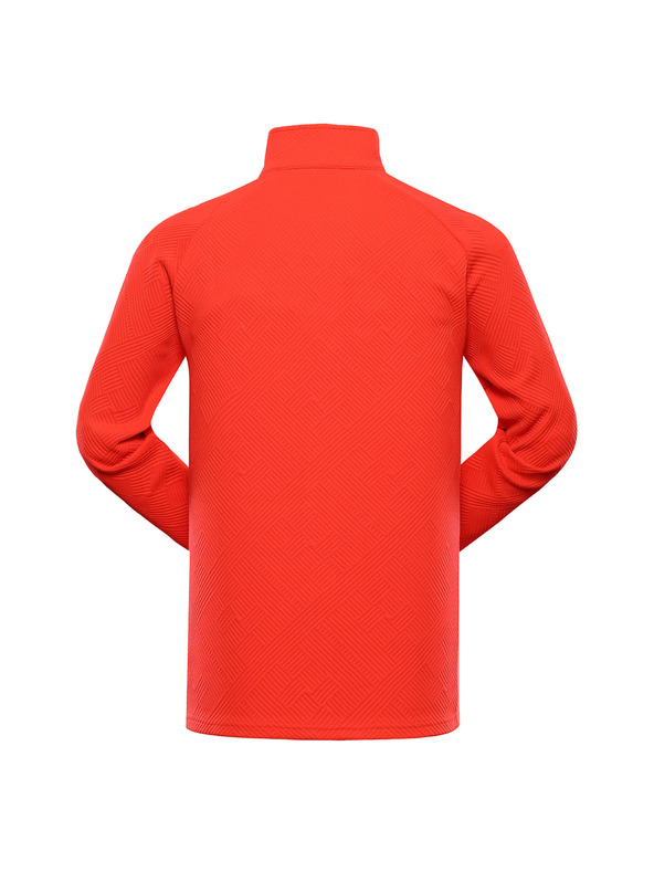 ALPINE PRO Pánska hrejivá mikina ALPINE PRO DOZER 2 neon red