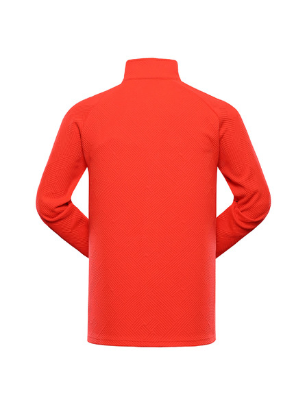 ALPINE PRO Pánska hrejivá mikina ALPINE PRO DOZER 2 neon red