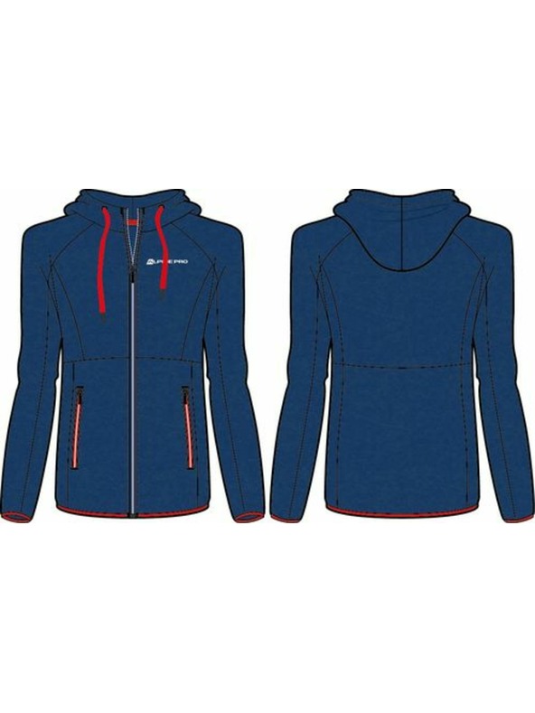 ALPINE PRO Pánska mikina ALPINE PRO SELEN czech blue