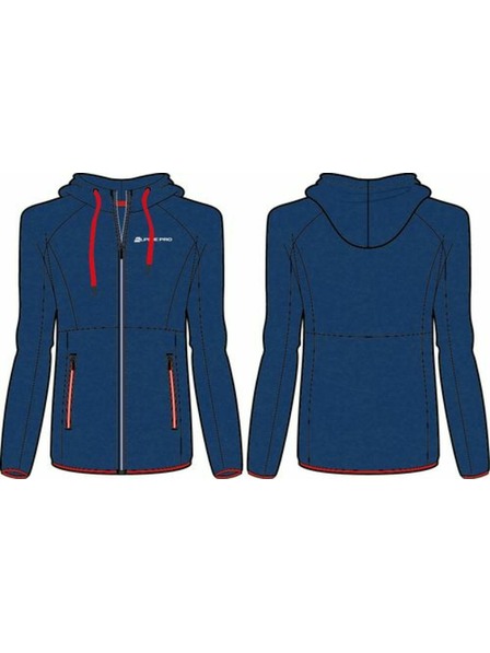 ALPINE PRO Pánska mikina ALPINE PRO SELEN czech blue