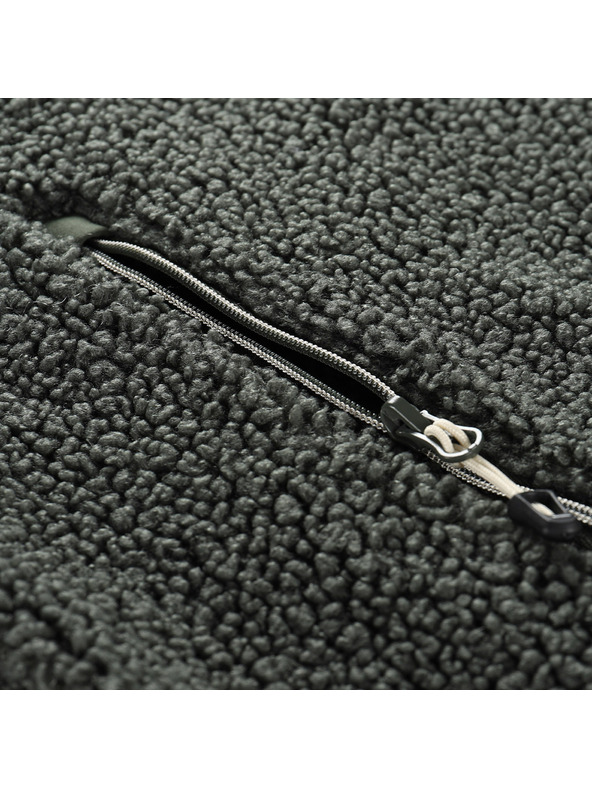 ALPINE PRO Pánska sherpa mikina so supratherm ALPINE PRO FERAD 2 petrol