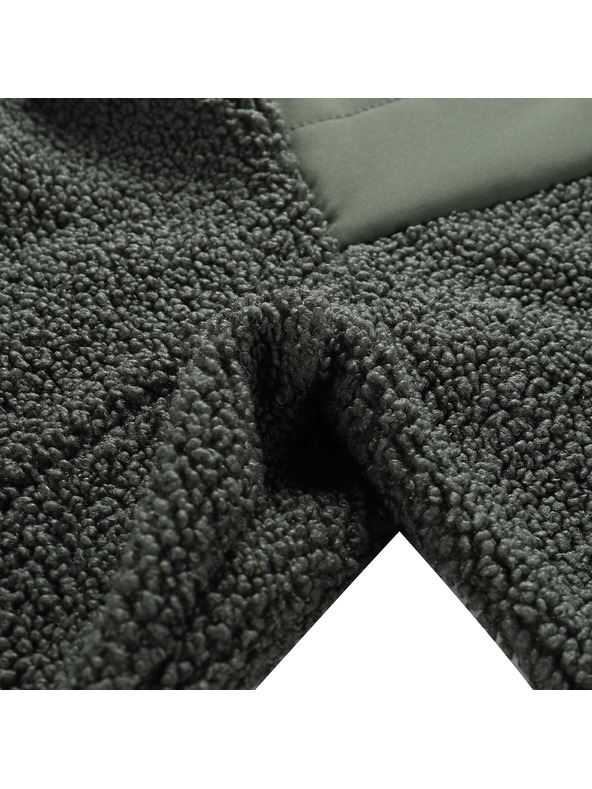 ALPINE PRO Pánska sherpa mikina so supratherm ALPINE PRO FERAD 2 petrol