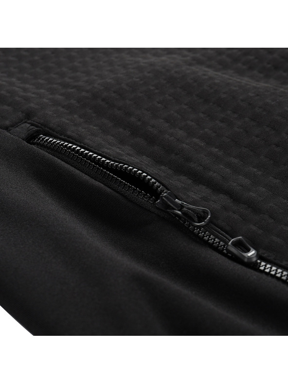 ALPINE PRO Pánska mikina na zips s prostretch ALPINE PRO QUERT 2 black