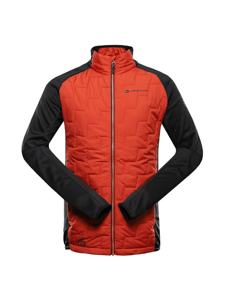 ALPINE PRO Pánska mikina s merino výplňou ALPINE PRO JORW red clay