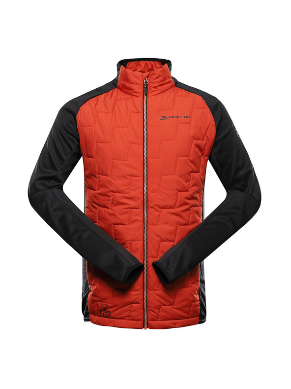 ALPINE PRO Pánska mikina s merino výplňou ALPINE PRO JORW red clay