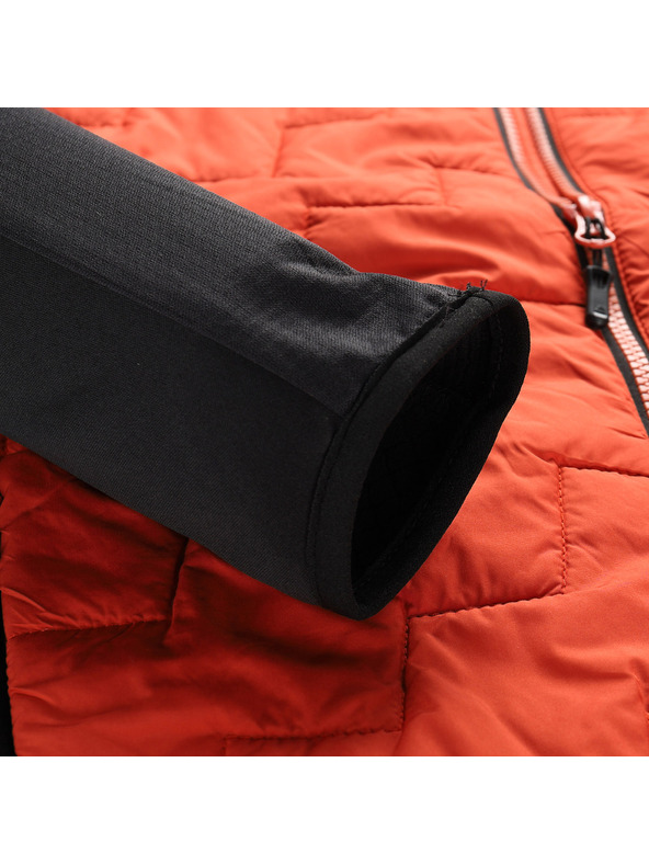 ALPINE PRO Pánska mikina s merino výplňou ALPINE PRO JORW red clay