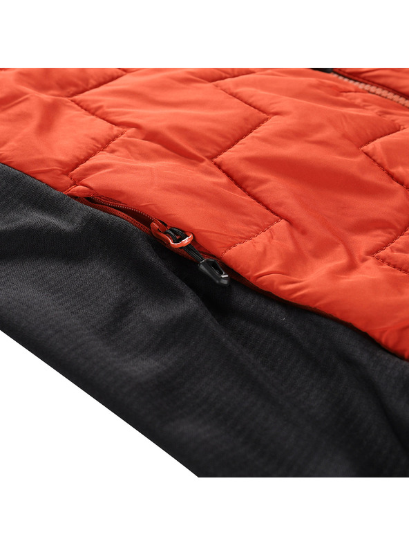 ALPINE PRO Pánska mikina s merino výplňou ALPINE PRO JORW red clay