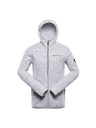 ALPINE PRO Pánsky hrejivý sveter na zips ALPINE PRO ZEG 2 white