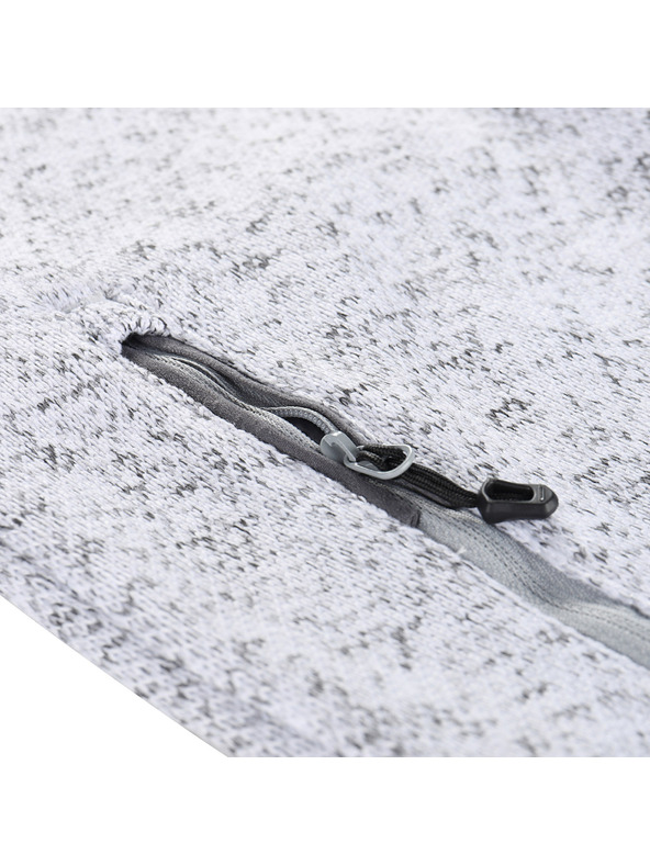 ALPINE PRO Pánsky hrejivý sveter na zips ALPINE PRO ZEG 2 white