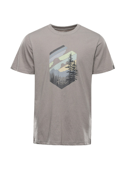 ALPINE PRO Pánske tričko z nemačkavého materiálu ALPINE PRO NOGER dove varianta pa