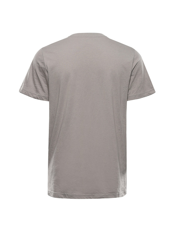 ALPINE PRO Pánske tričko z nemačkavého materiálu ALPINE PRO NOGER dove varianta pa
