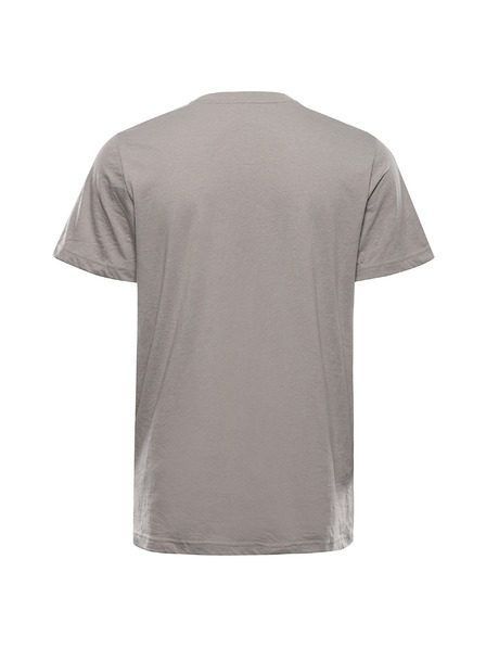 ALPINE PRO Pánske tričko z nemačkavého materiálu ALPINE PRO NOGER dove varianta pa