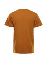 ALPINE PRO Pánske tričko z nemačkavého materiálu ALPINE PRO NOGER golden oak varianta pa