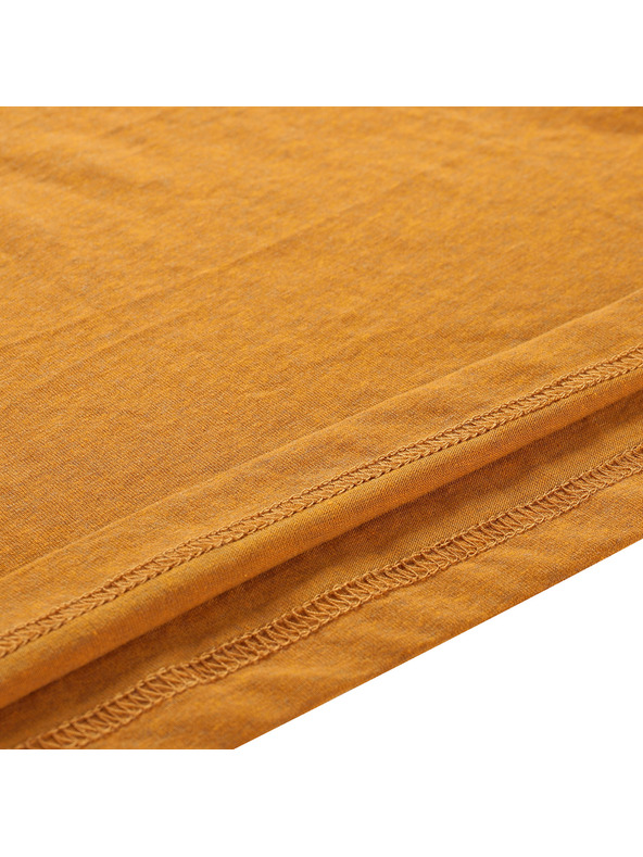 ALPINE PRO Pánske tričko z nemačkavého materiálu ALPINE PRO NOGER golden oak varianta pa