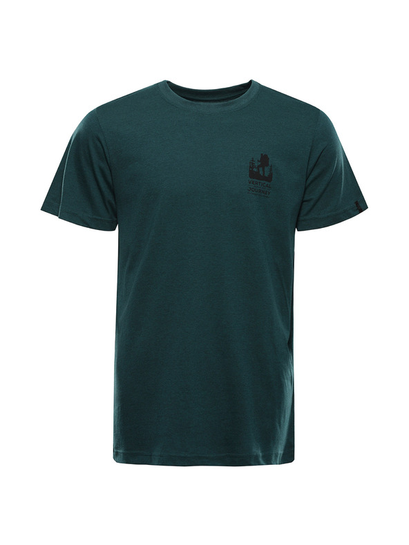 ALPINE PRO Pánske tričko z nemačkavého materiálu ALPINE PRO NOGER jasper varianta pb