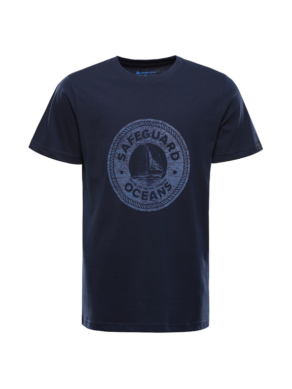 ALPINE PRO Pánske bavlnené tričko ALPINE PRO DOMEN moonlit ocean varianta pa