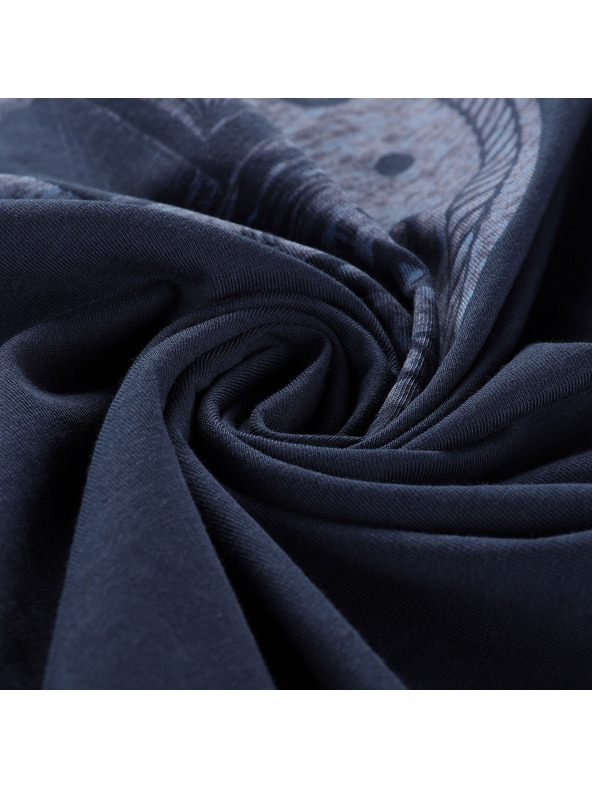 ALPINE PRO Pánske bavlnené tričko ALPINE PRO DOMEN moonlit ocean varianta pa