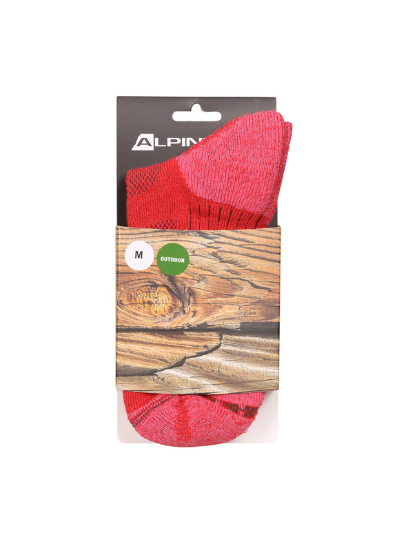ALPINE PRO Antibakteriálne ponožky ALPINE PRO KEROWE calypso coral