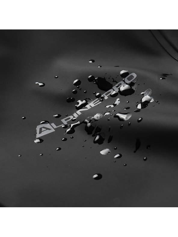 ALPINE PRO Kabát do dažďa a na bicykel pre mužov a ženy s wr ALPINE PRO REINE dk.true gray