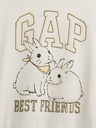 GAP Detské oversize tričko s logom GAP