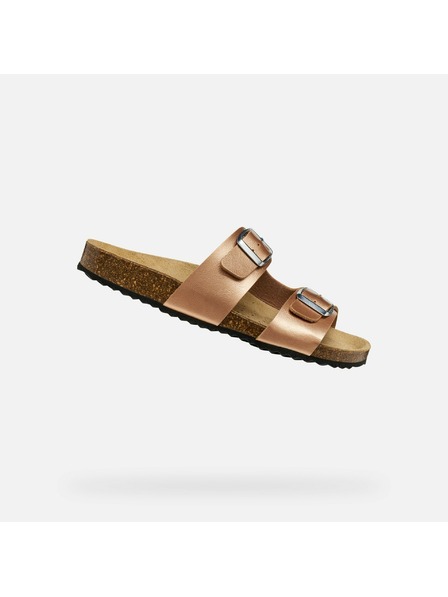 Geox Svetlohnedé dámske sandále Geox Brionia