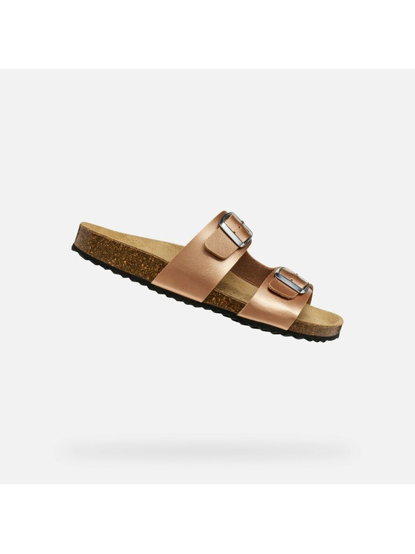 Geox Svetlohnedé dámske sandále Geox Brionia