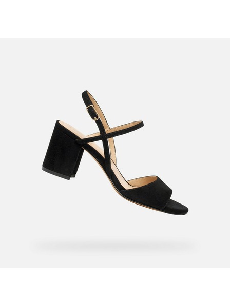 Geox Čierne dámske sandále Geox Virnilisa 65 S