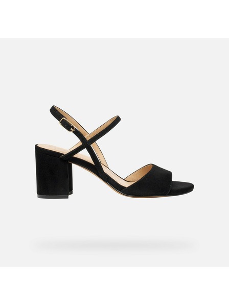 Geox Čierne dámske sandále Geox Virnilisa 65 S