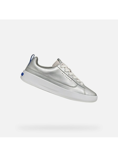 Geox Strieborné dámske tenisky Geox Gxcp-01