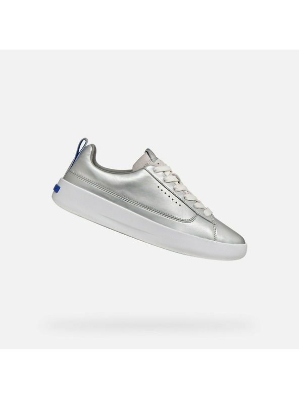 Geox Strieborné dámske tenisky Geox Gxcp-01