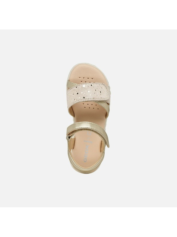 Geox Zlaté dievčenské sandále Geox Sandal Haiti